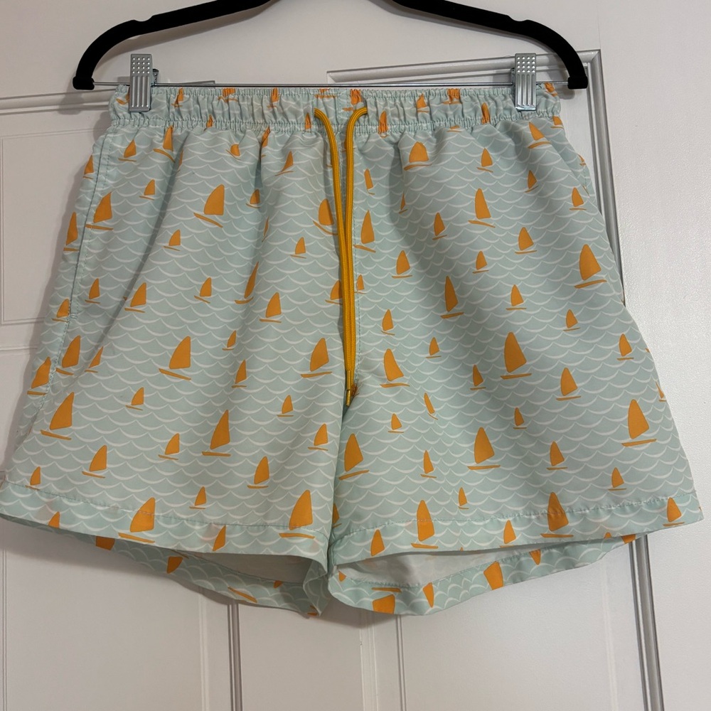 “Happy Hour” Sailboat Men’s Bathing suit 4 inch Men’s